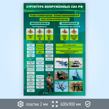 Стенд «Структура Вооружённых Сил РФ» (VU-08-ECONOMY)